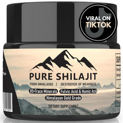 Pure Shilajit Himalayan resin jar close-up showing golden mineral-rich texture for daily energy support.