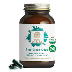PURE SYNERGY blue-green algae capsules for steady energy support