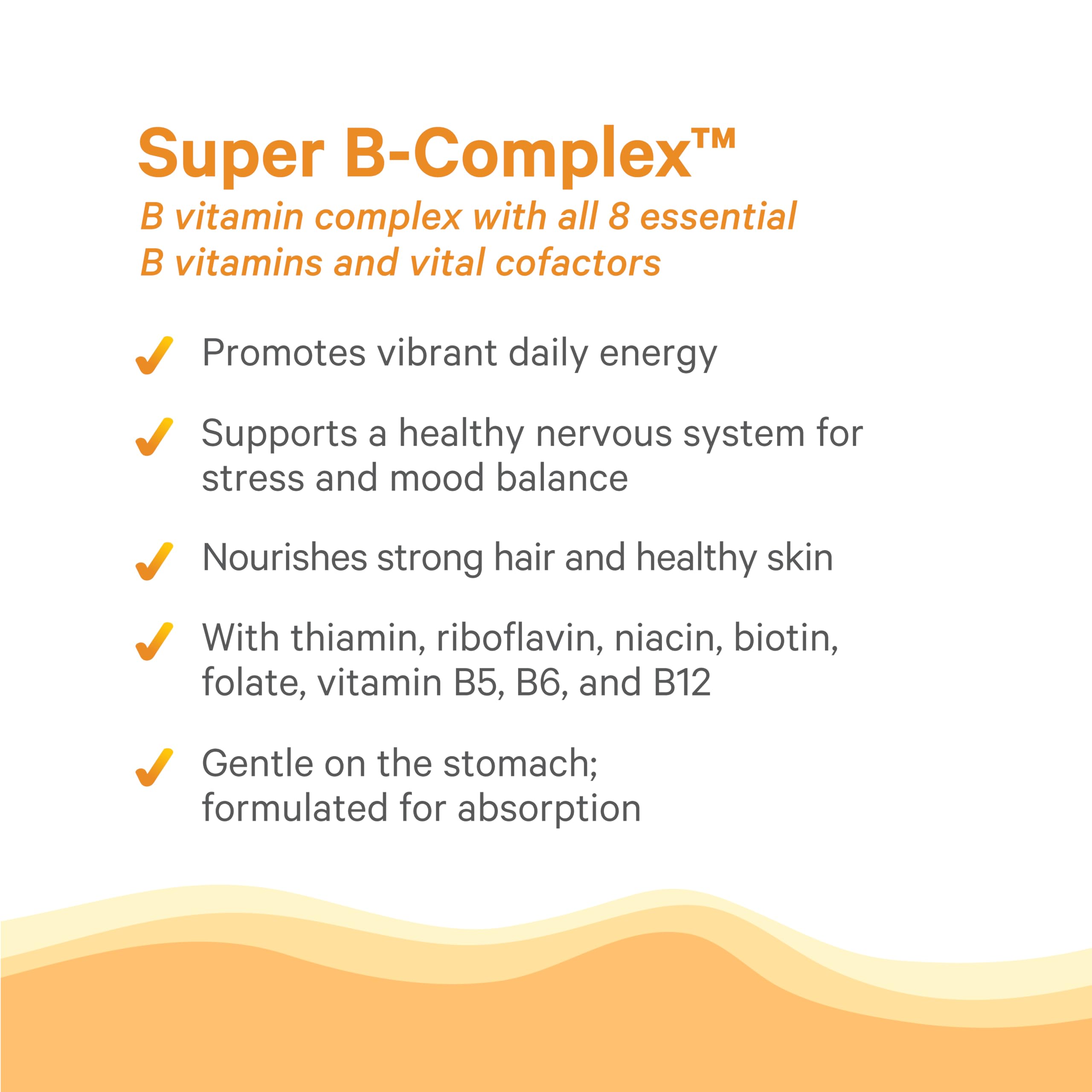 PURE SYNERGY Super B-Complex bottle on desk scene for daily use