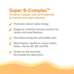 PURE SYNERGY Super B-Complex bottle on desk scene for daily use