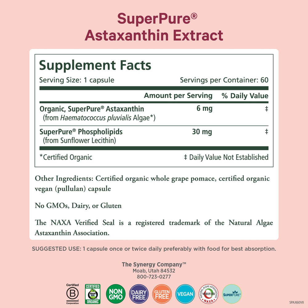 Close-up of PURE SYNERGY capsules ready for daily use.