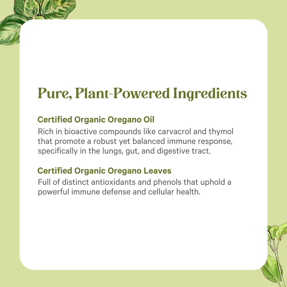 PURE SYNERGY oregano bottle on kitchen counter suggests easy everyday supplementation.