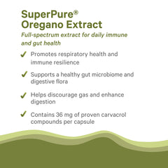 PURE SYNERGY ingredient label emphasizes organic, non-GMO, vegan products and CO2 extraction.