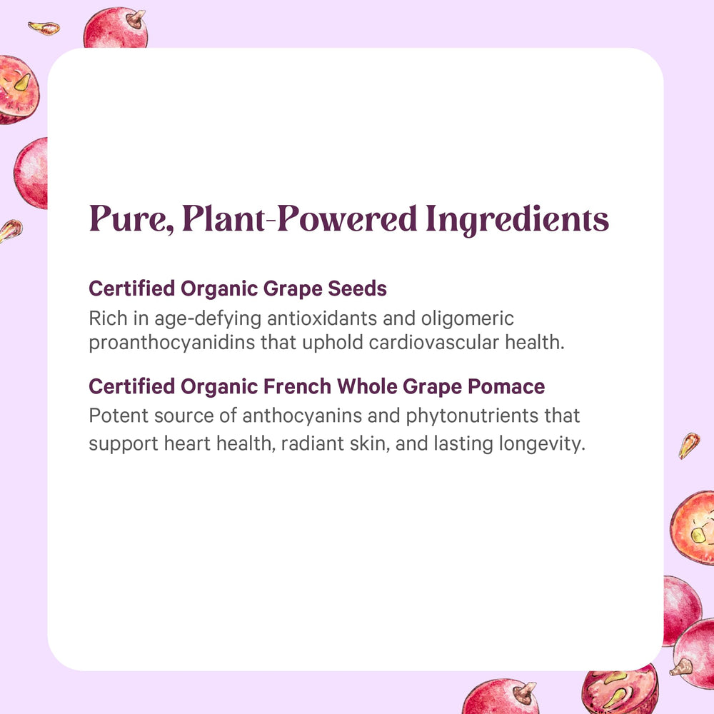 Visuals highlight whole-fruit phytonutrients in Pure Synergy SuperPure packaging.