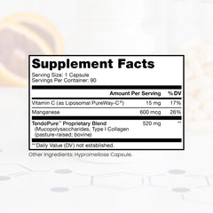 Close-up of Pure Therapro Rx Acute Injury capsules highlighting convenient daily dosing.