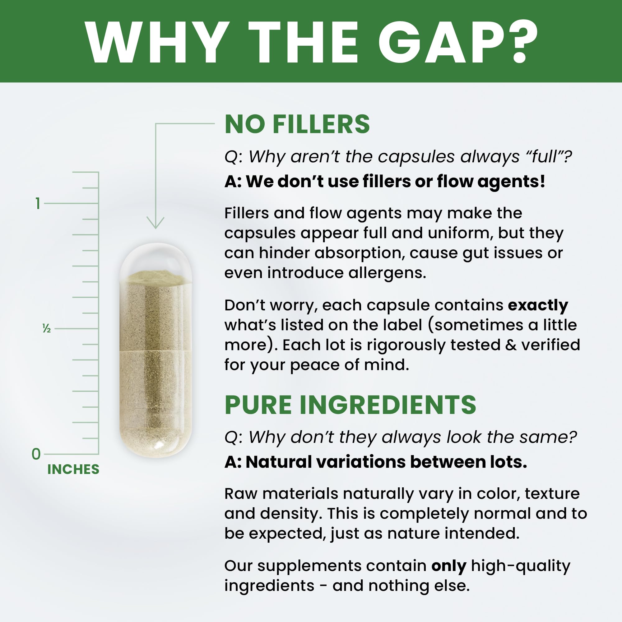 Bottle label detail from Pure Therapro Rx showing formulation specs