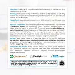Pure Therapro Rx Five MTHF capsules close-up for bioactive folate support.