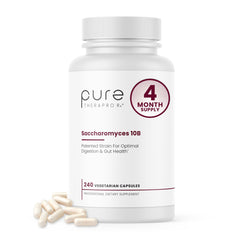Pure TheraPro Rx Saccharomyces boulardii bottle for daily gut balance support.