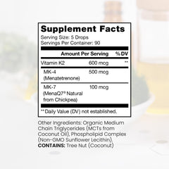 Dropper releasing Pure Therapro Rx liposomal K2 for bone support.
