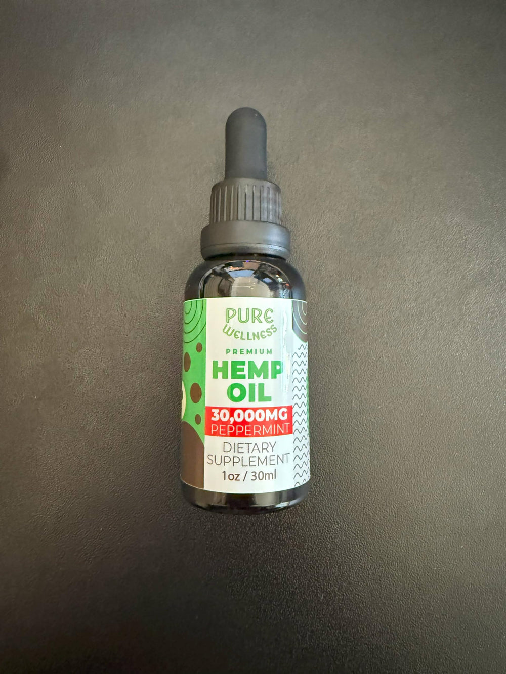 Pure Wellness relaxing scene with hemp oil for calm evenings