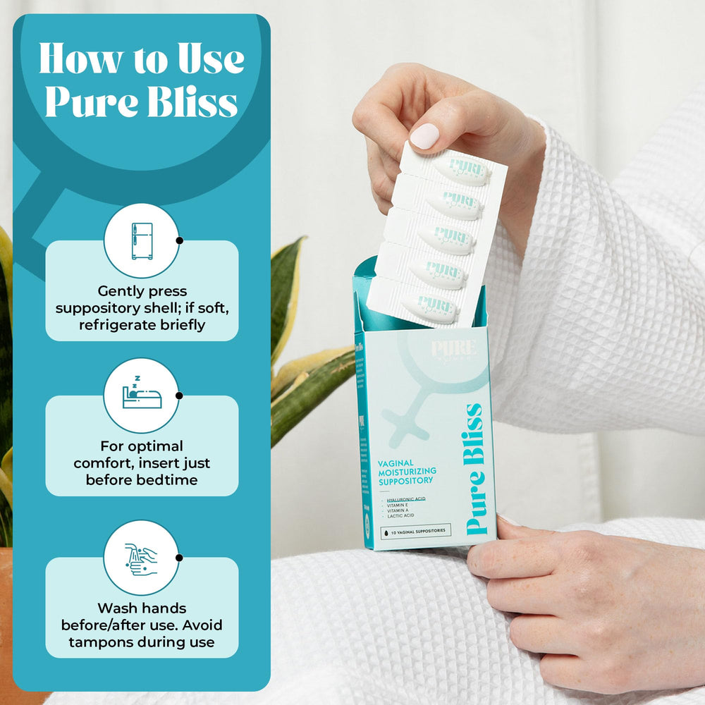 Pure Woman Nighttime application setup for pre-bed routine