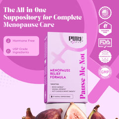 Pure Woman Pause-Me-Not blister-pack ready for quick insertion.