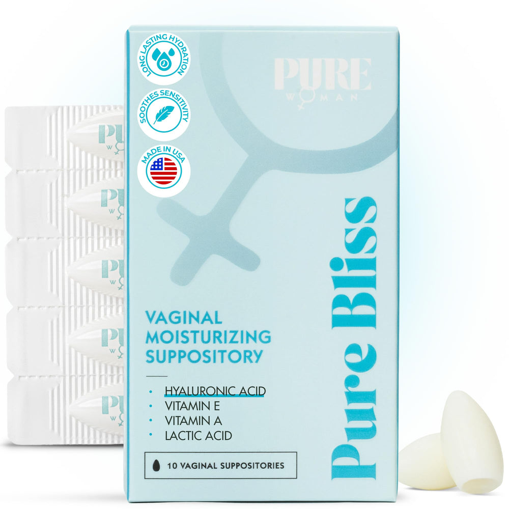 Pure Woman Pure Bliss box packaging indicating hydration support