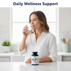 Pure Biome GLP-1 Yerba Mate capsules in hand for convenient daily wellness
