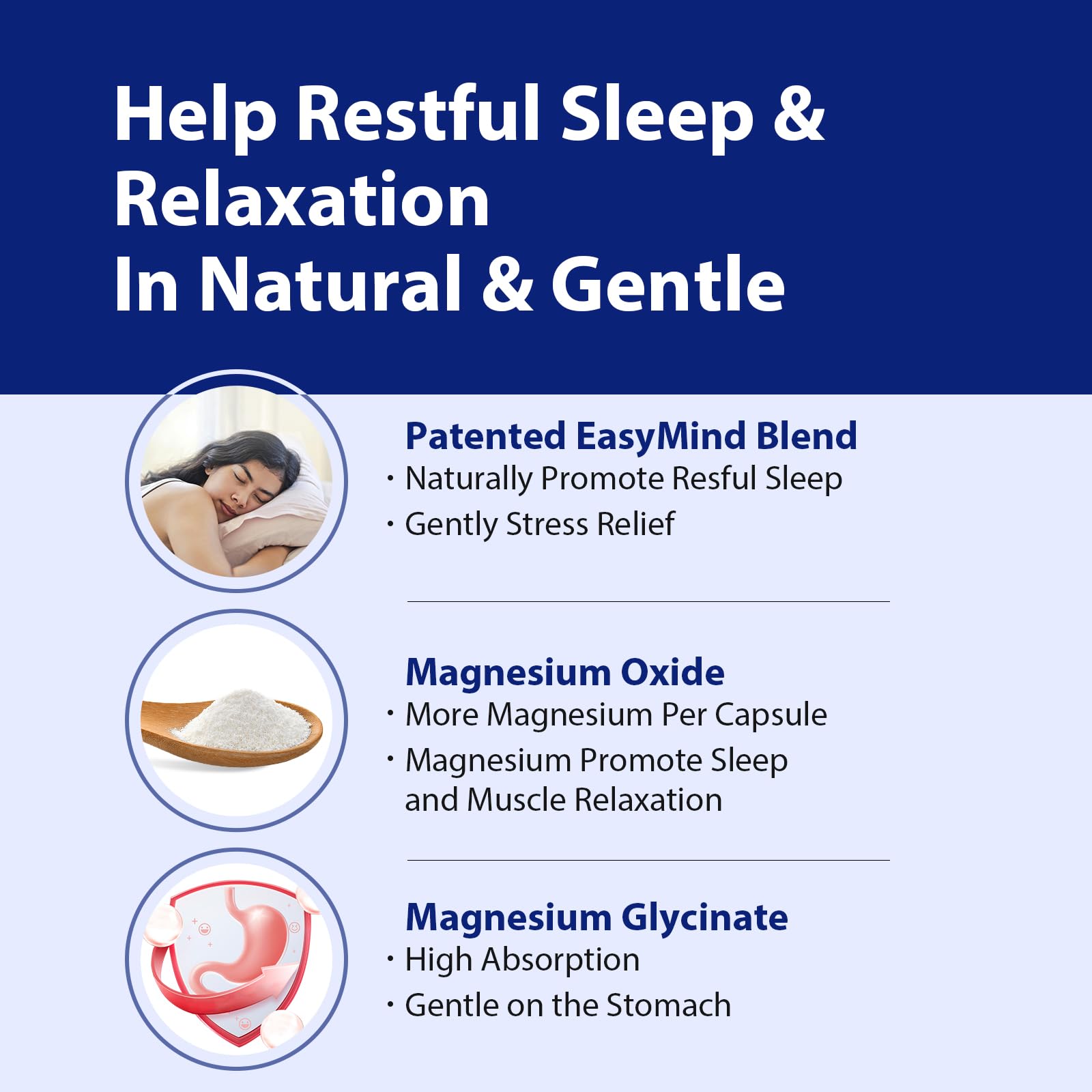 PureBotan Magnesium oxide glycinate capsules emphasize high absorption and stomach friendliness