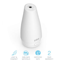 Pure Enrichment PureSpa mood-light LED adds calming ambience for evenings.