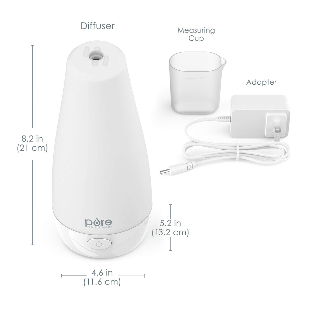 Pure Enrichment PureSpa on a desk supports focus with gentle scent.
