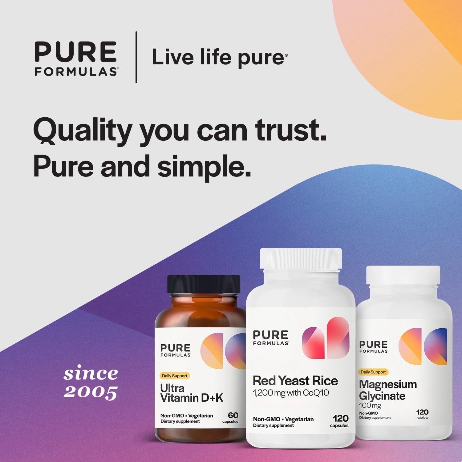 Two-month supply noted on the PureFormulas bottle.