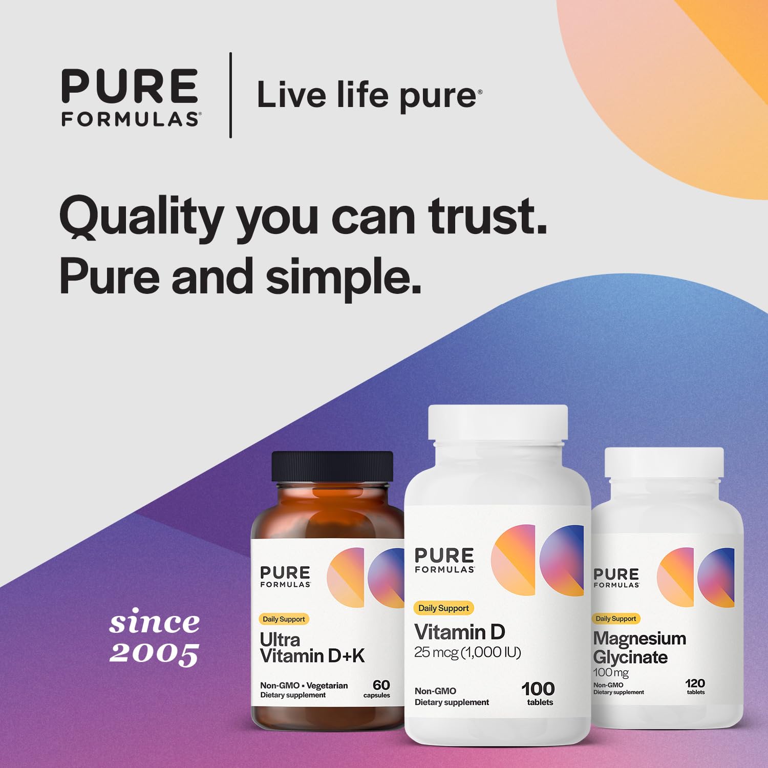 Store shelf view with PureFormulas Vitamin D3 box and bottle