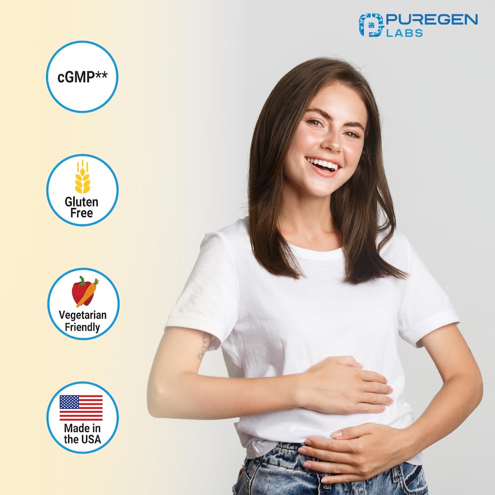 Etiqueta original de Puregen Labs, fórmula para digestión de lácteos.