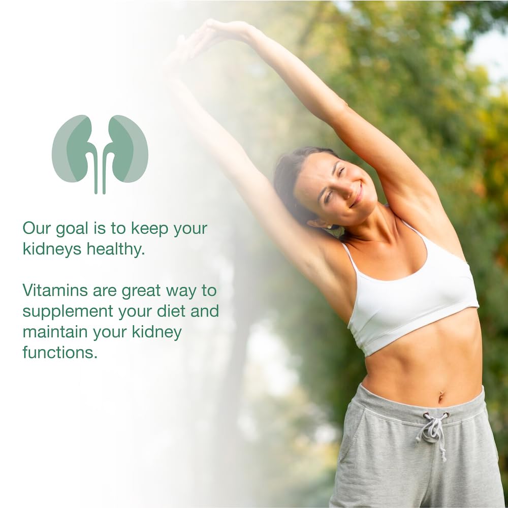 Puregen Labs Kidney-Vite tablet closeup highlights compact, gluten-free tablets