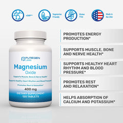Puregen Labs Magnesium 400mg pack close-up showing easy dosage