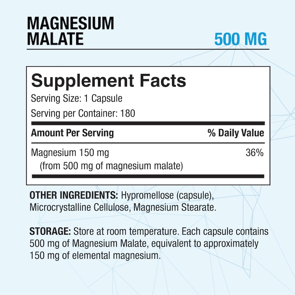 Puregen Labs Magnesium Malate capsules close-up for easy daily supplementation.