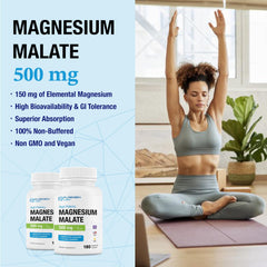 Puregen Labs Magnesium Malate nutrition label close-up for informed choice.
