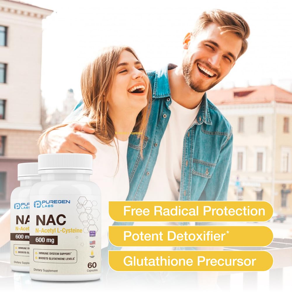 Puregen Labs NAC free-radical concept implies liver-friendly support potential.