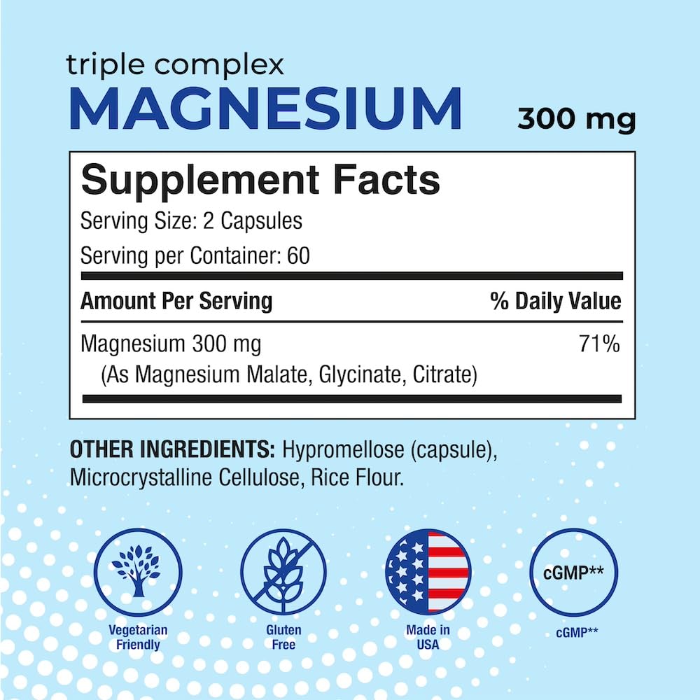 Puregen Labs magnesium blend label closeup with three forms