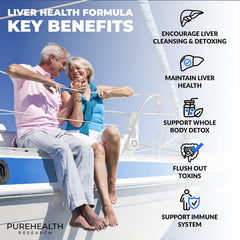 PureHealth Liver Health bottle featuring milk thistle for cellular protection.