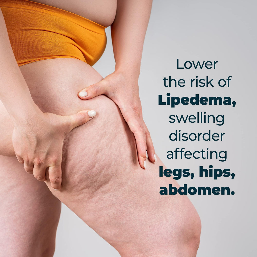 PureHealth Research Lymph System Support on countertop with comfortable footwear nearby.