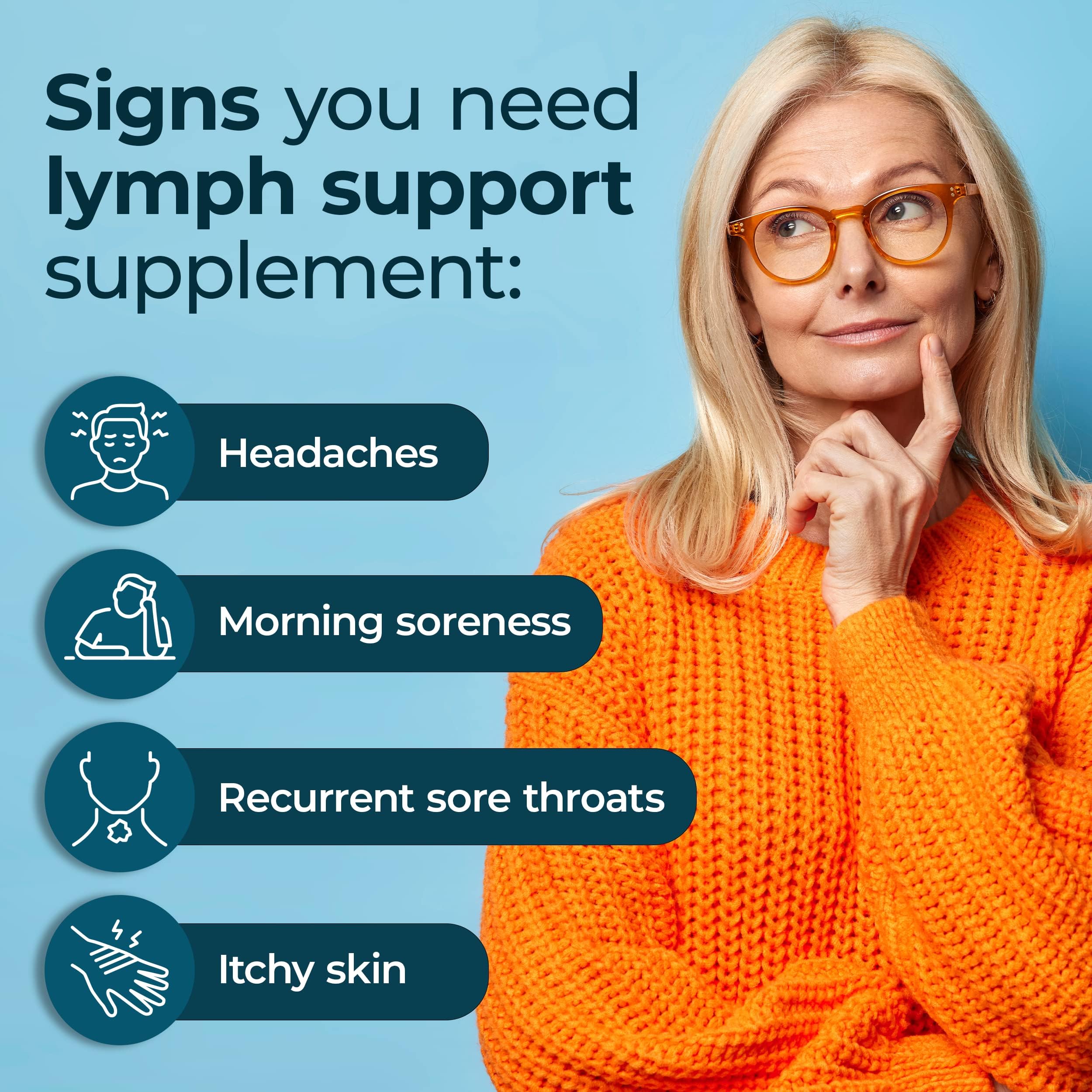 PureHealth Research Lymph System Support with dandelion ingredient for cleansing support.