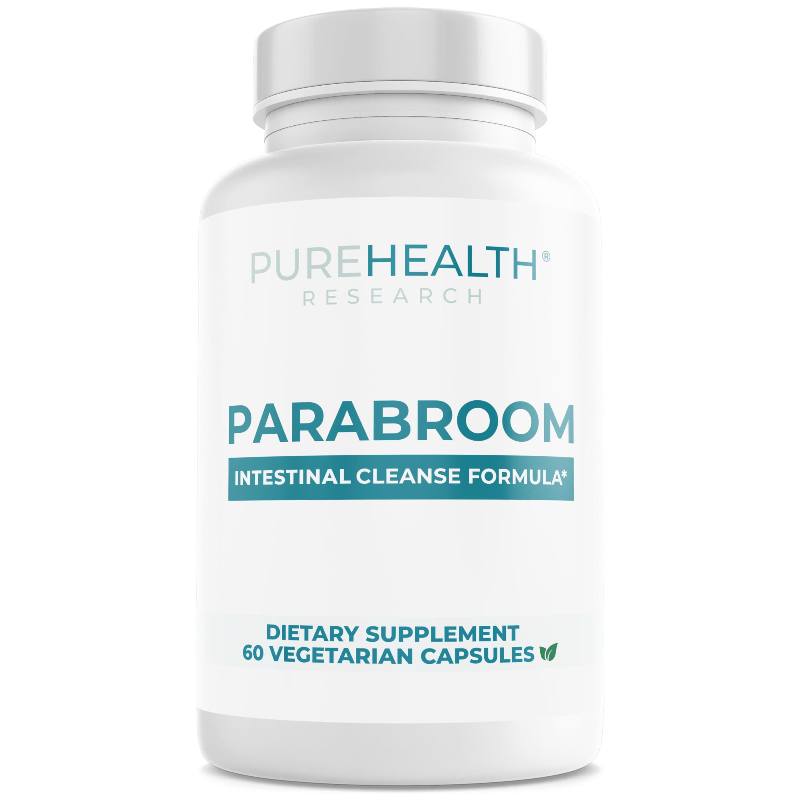PureHealth Research Parabroom bottle front for daily digestive support