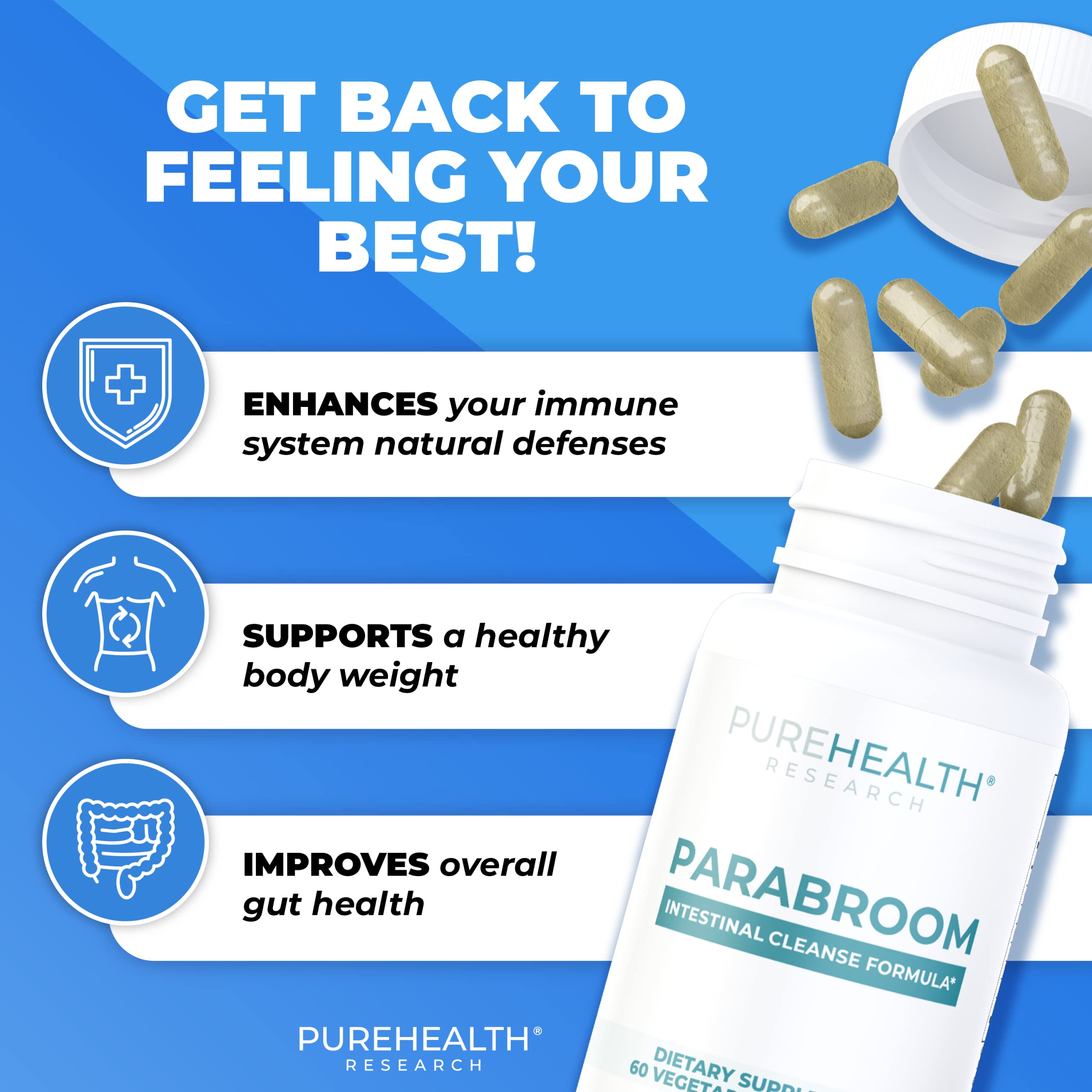 Parabroom label highlights traditional detox ingredients and gut wellness