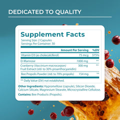 Vitamin D3 capsule focus highlights immune support and overall wellness potential.