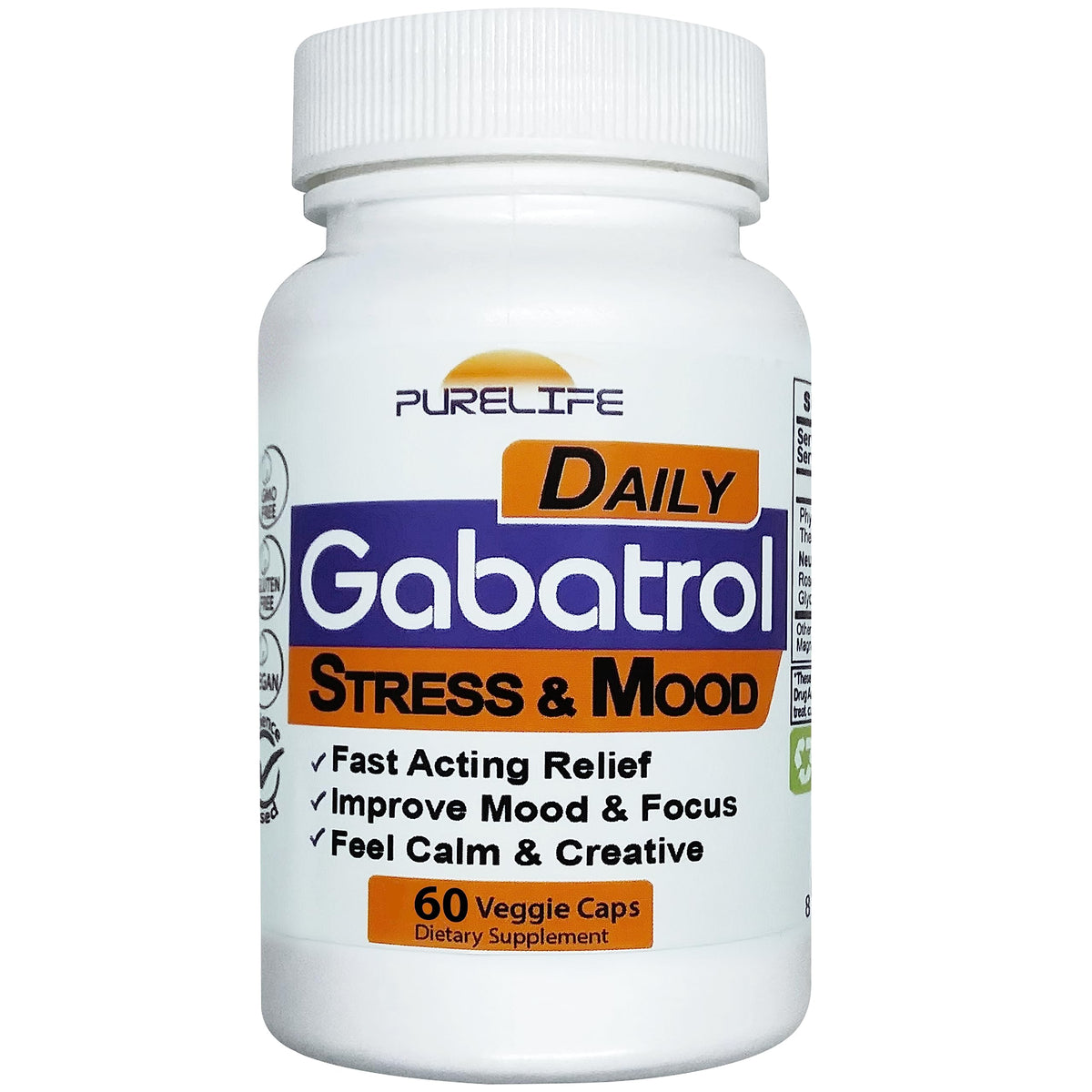 PureLife Gabatrol Daily bottle promoting daily calm and focused energy