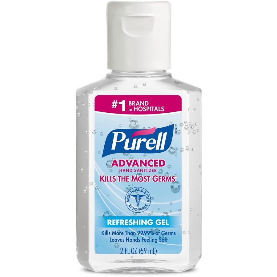 Purell Advanced Hand Sanitizer pack of 24 bottles for family use.