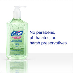 Close-up of soothing gel texture with aloe and vitamin E from Purell