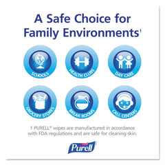 Purell: caja de 100 toallitas, opción económica para la familia.