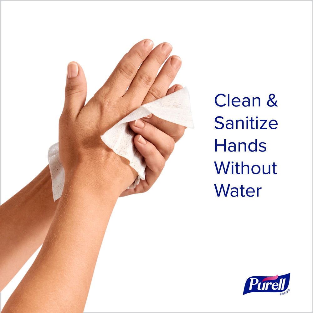 Purell Cottony Soft Wipes close-up with textured, thick surface