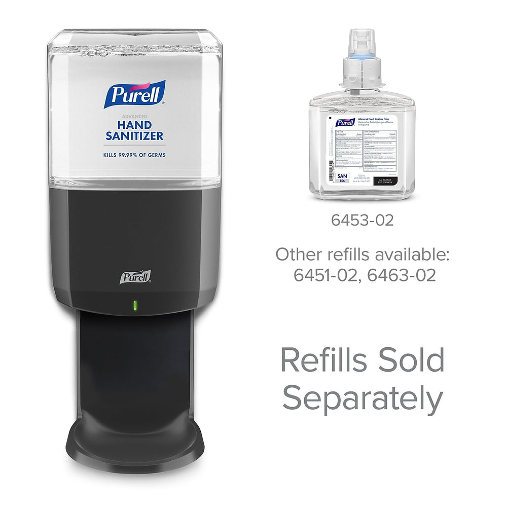 Purell 1200 ml relleno compatible, visibilidad de nivel, sustitución fácil