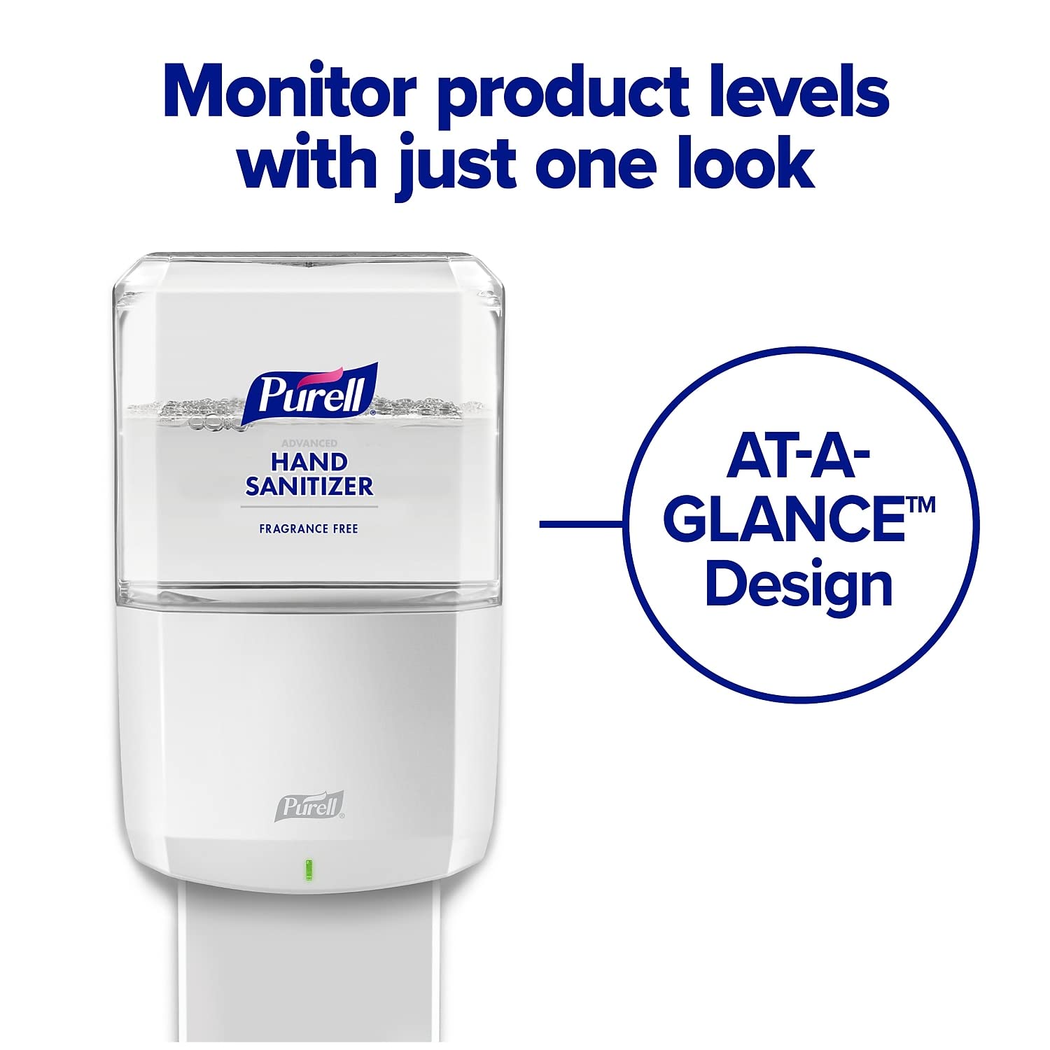 Purell ES8 refill with energy-on-the-refill reduces maintenance workload