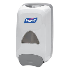 Purell FMX-12 Dove Grey front view highlights compact high-capacity foam dispenser