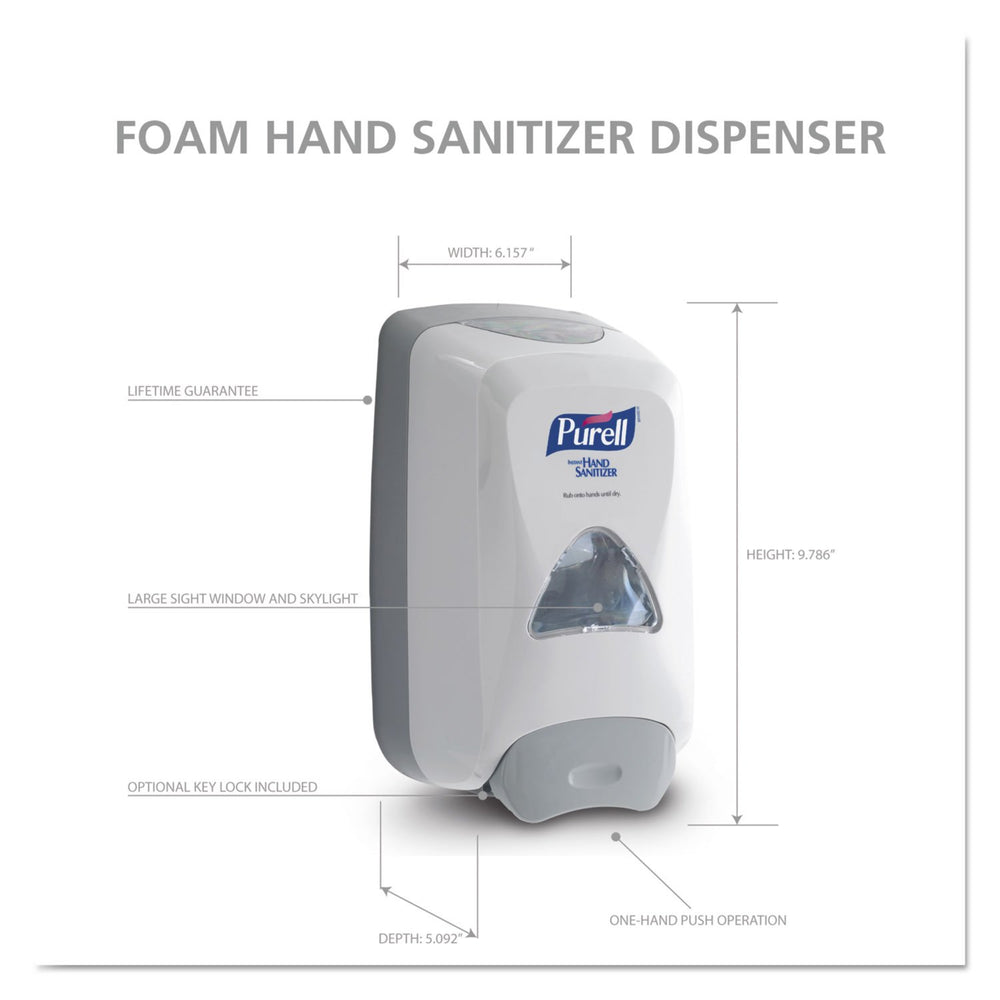 Purell FMX-12 Dove Grey packaging-ready unit for installation