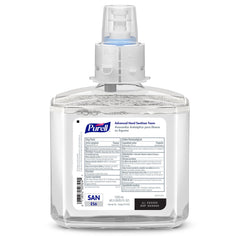 Factory-sealed nozzle on Purell foam refill prevents contamination.