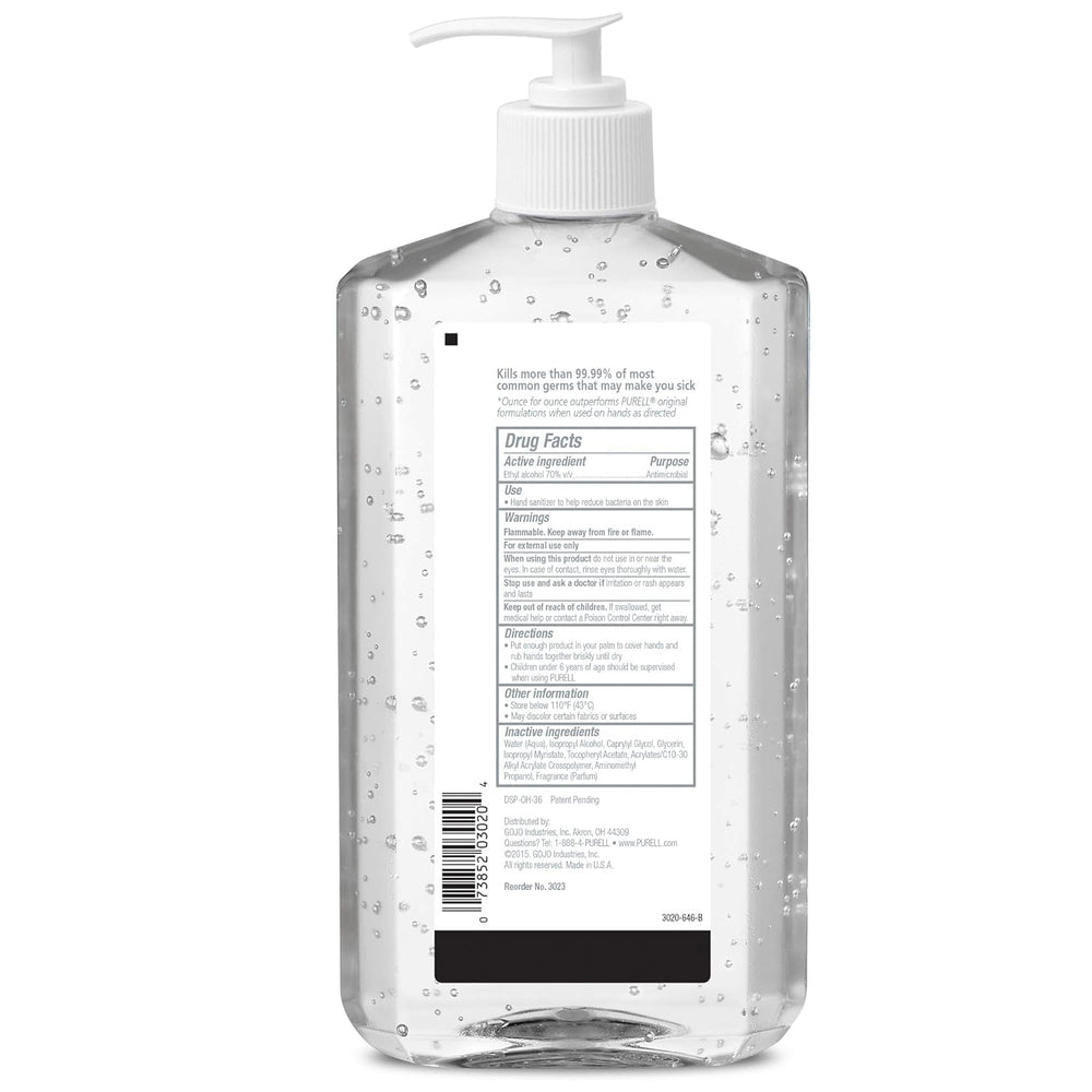 GOJO PURELL branding on label signaling a trusted workplace solution