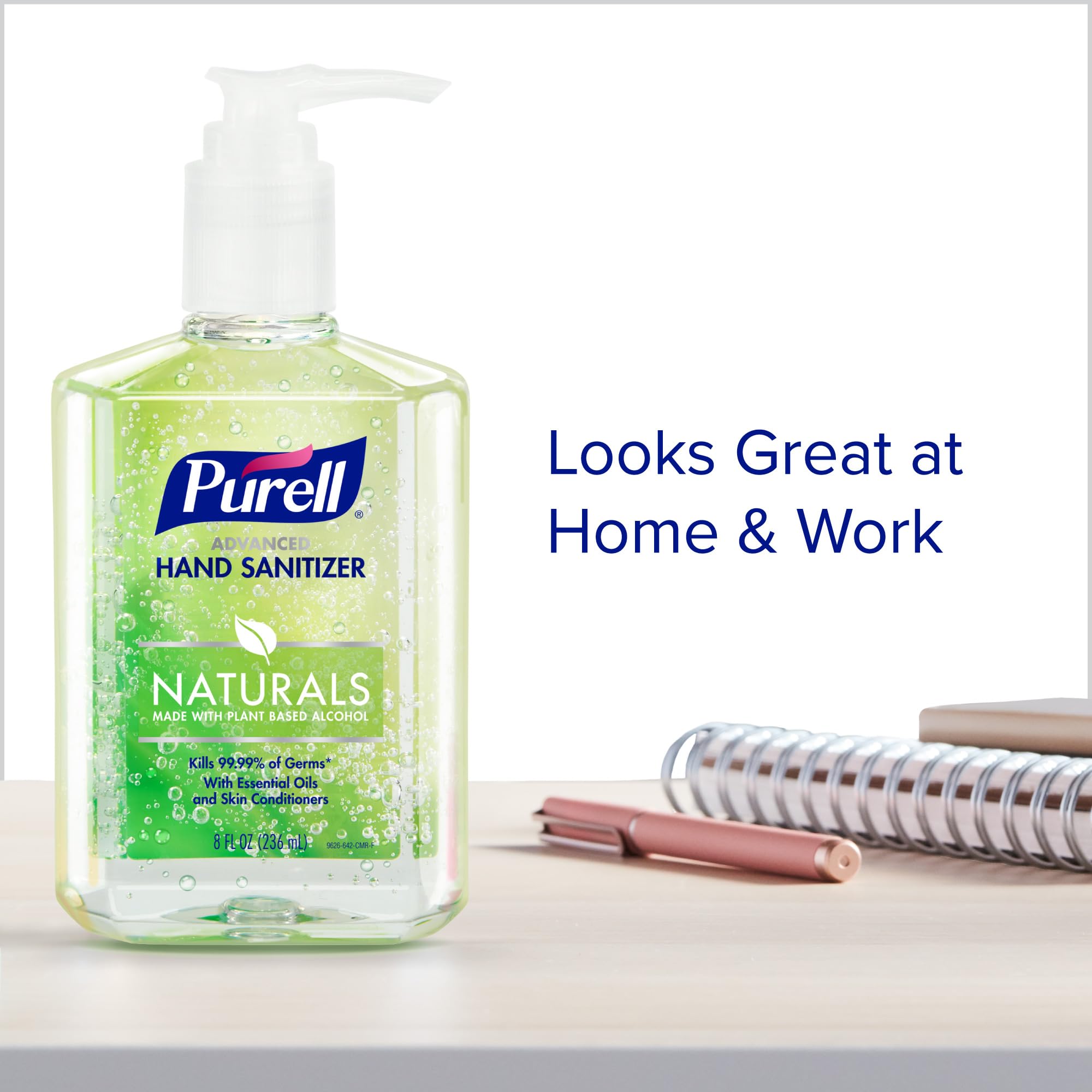 Purell 12-pack case highlights bulk option for offices and households.