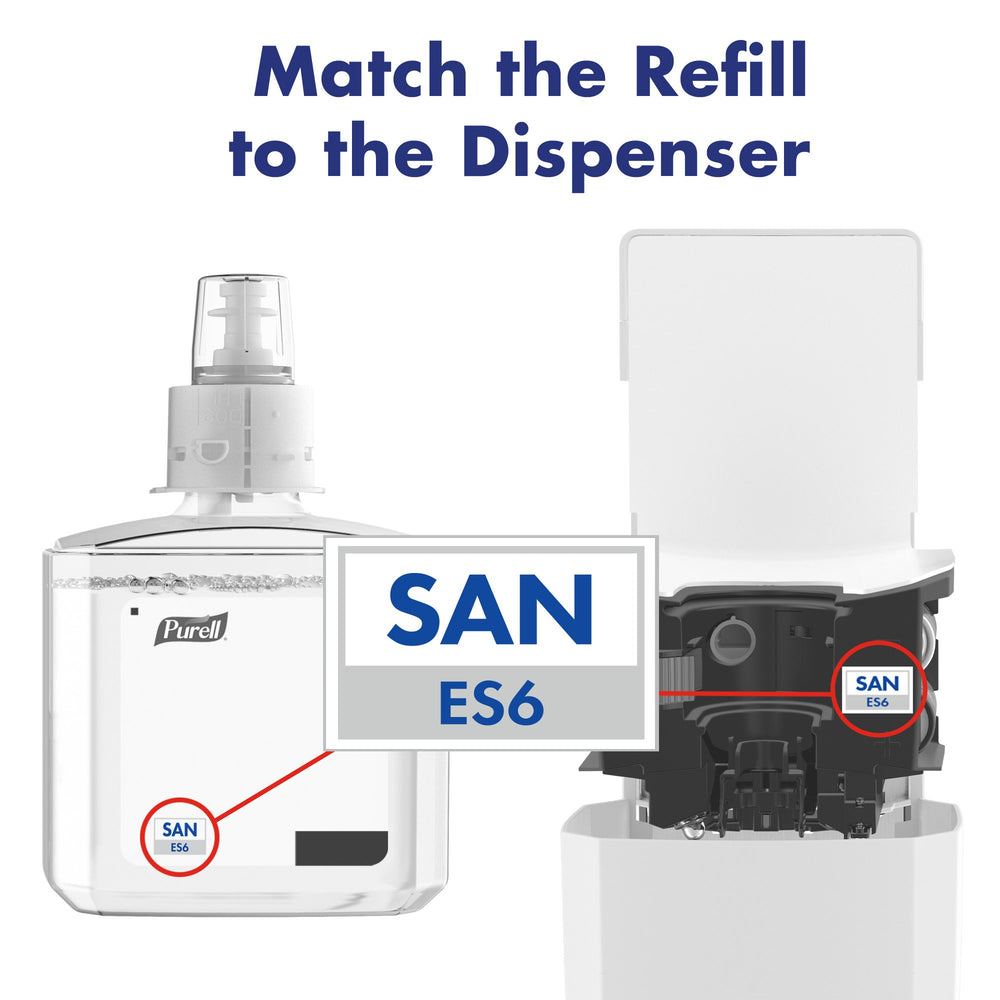 Recyclable PURELL refill bottle supports sustainability in facilities.