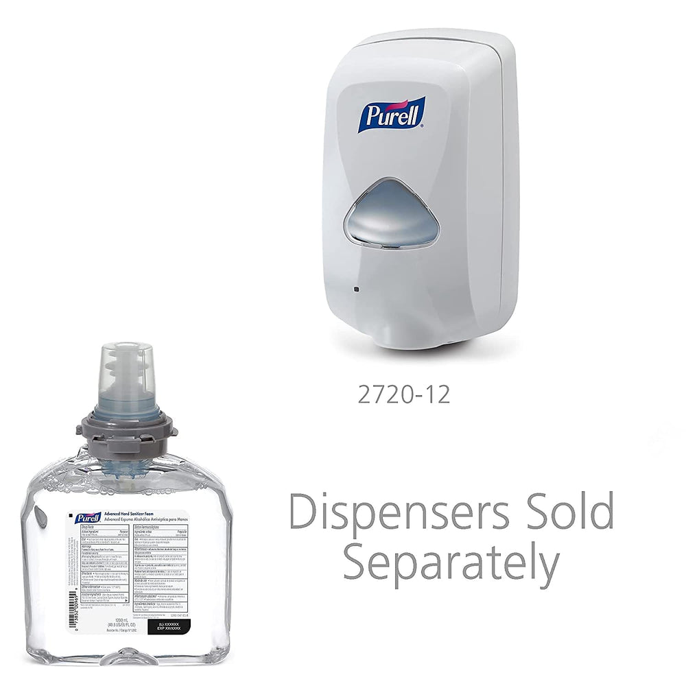 Purell sanitary sealed refill valve ensures fresh dispensing and hygiene.